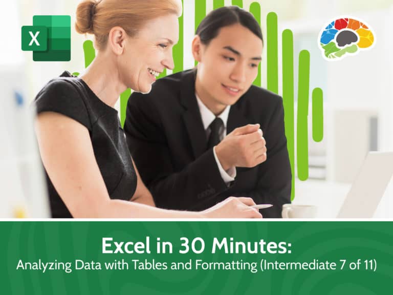 Excel in 30 Minutes Analyzing Data with Tables and Formatting