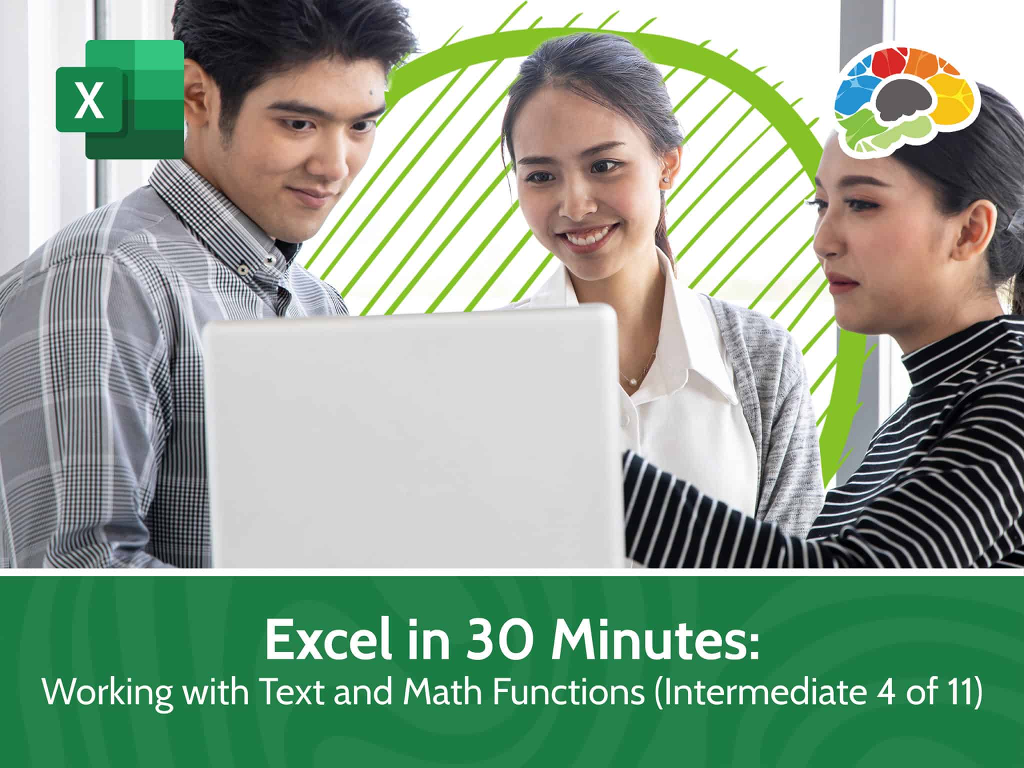 Excel in 30 Minutes Working with Text and Math Functions Intermediate 4 of 11 scaled