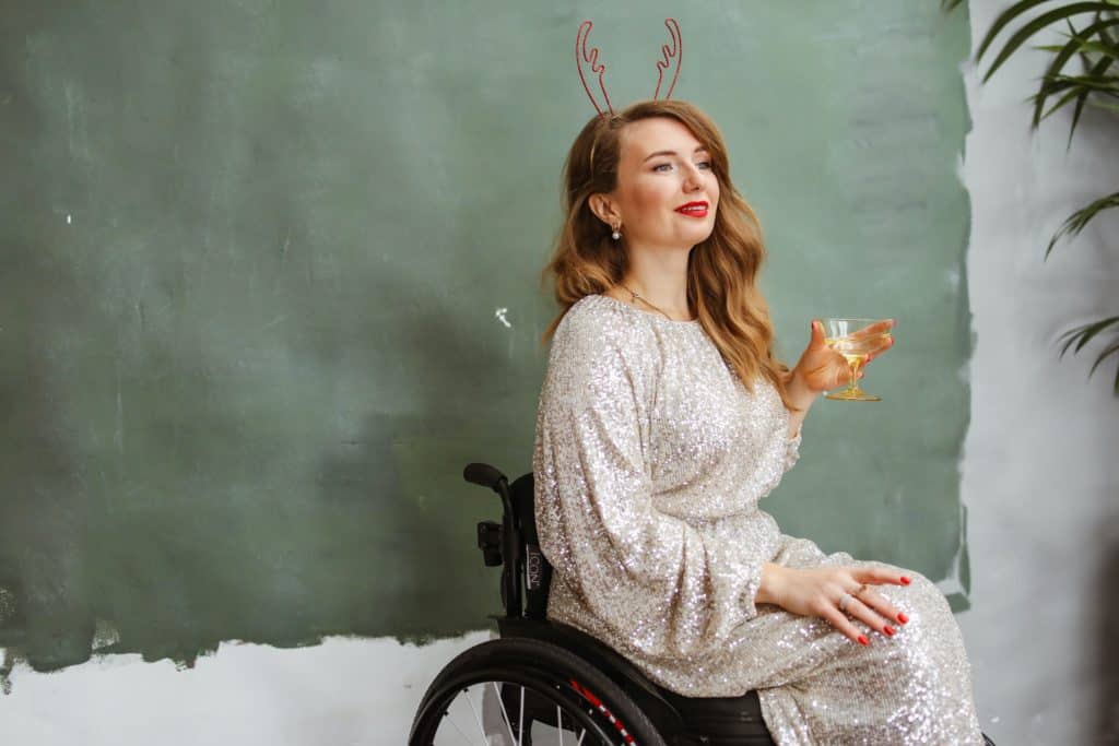 A person in a wheelchair - holiday stress