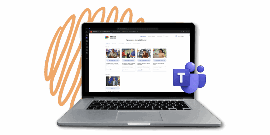 Bigger Brains eLearning App in Microsoft Teams