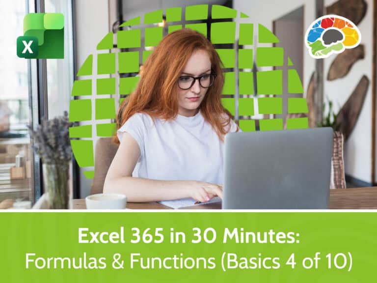 Excel 365 in 30 Minutes - Formulas & Functions (Basics 4 of 10)
