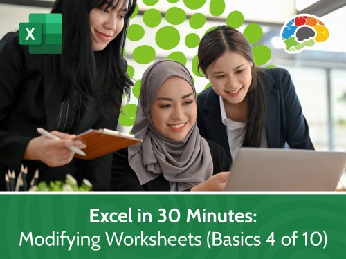 Excel in 30 Minutes Modifying Worksheets (Basics 4 of 10)