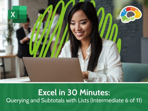 Excel in 30 Minutes Querying and Subtotals with Lists (Intermediate 6 of 11)
