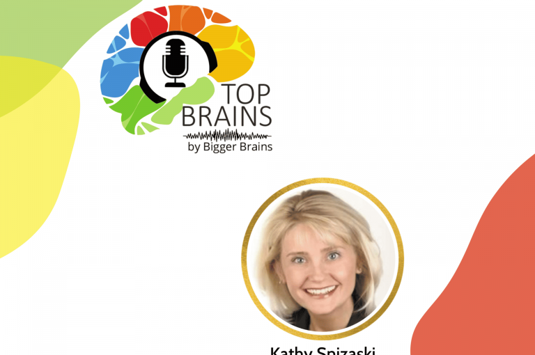 Top Brains logo - Kathy Snizaski